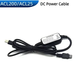 AC-L200 USB TYPE C DC Power Cable ACL200 ACL25 AC-L25C ACL200B for Sony DSC-HX200 DCR-SX63 HDR-HC7 HDR-CX300E DCR-SR48 Camera