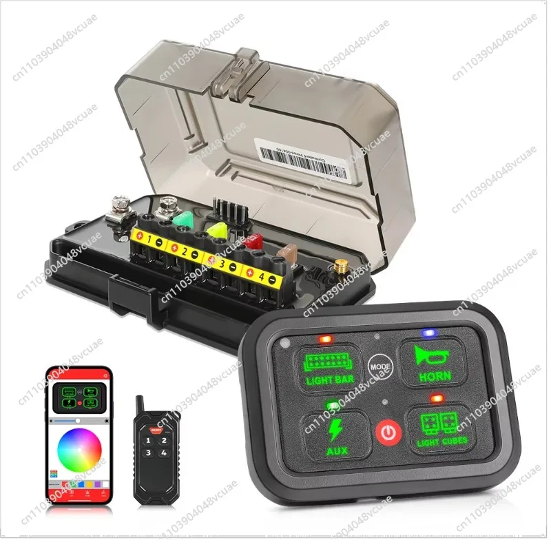 For Backlight 12 Gang Car Auxiliary Switch Panel App Control Rgb 12 Gang Switch Panel for Car Lights & Accessories