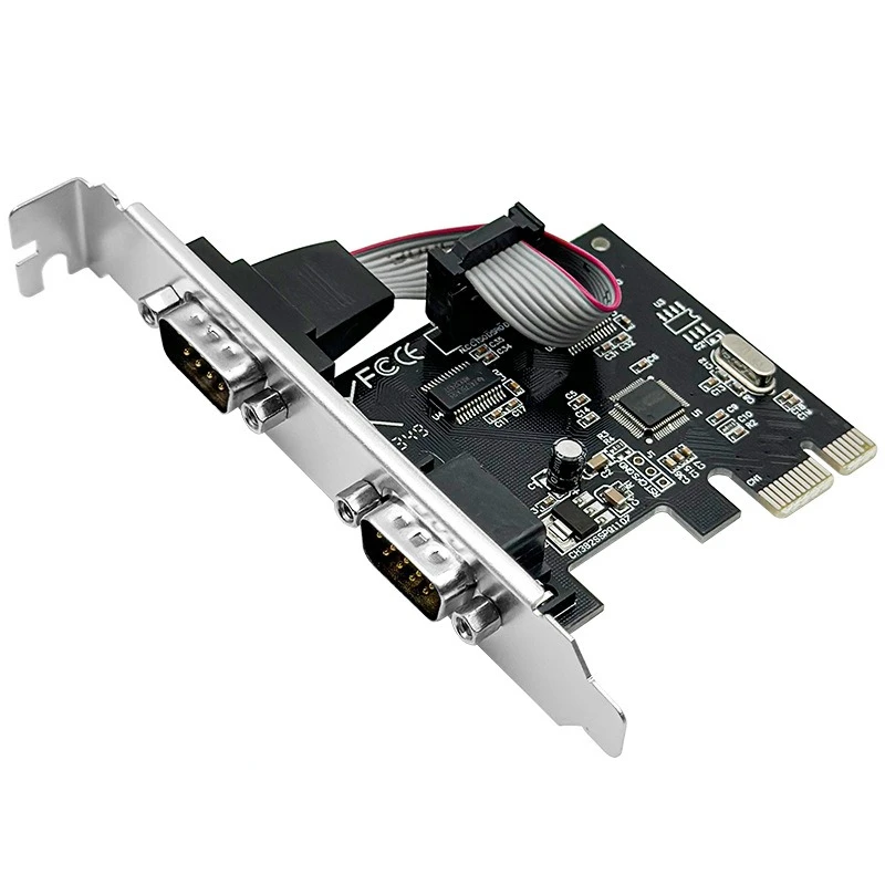 

PCIe Serial Card Replacement PCI-Express To Dual Serial Ports RS232 Interface Expansion Card for Windows Linux