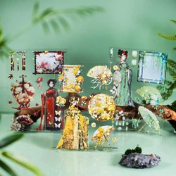 4 styles 2 pcs Chinese Style Series PET material Stickers Decorative Diary Album Scrapbooking material Junk Journal Supplies