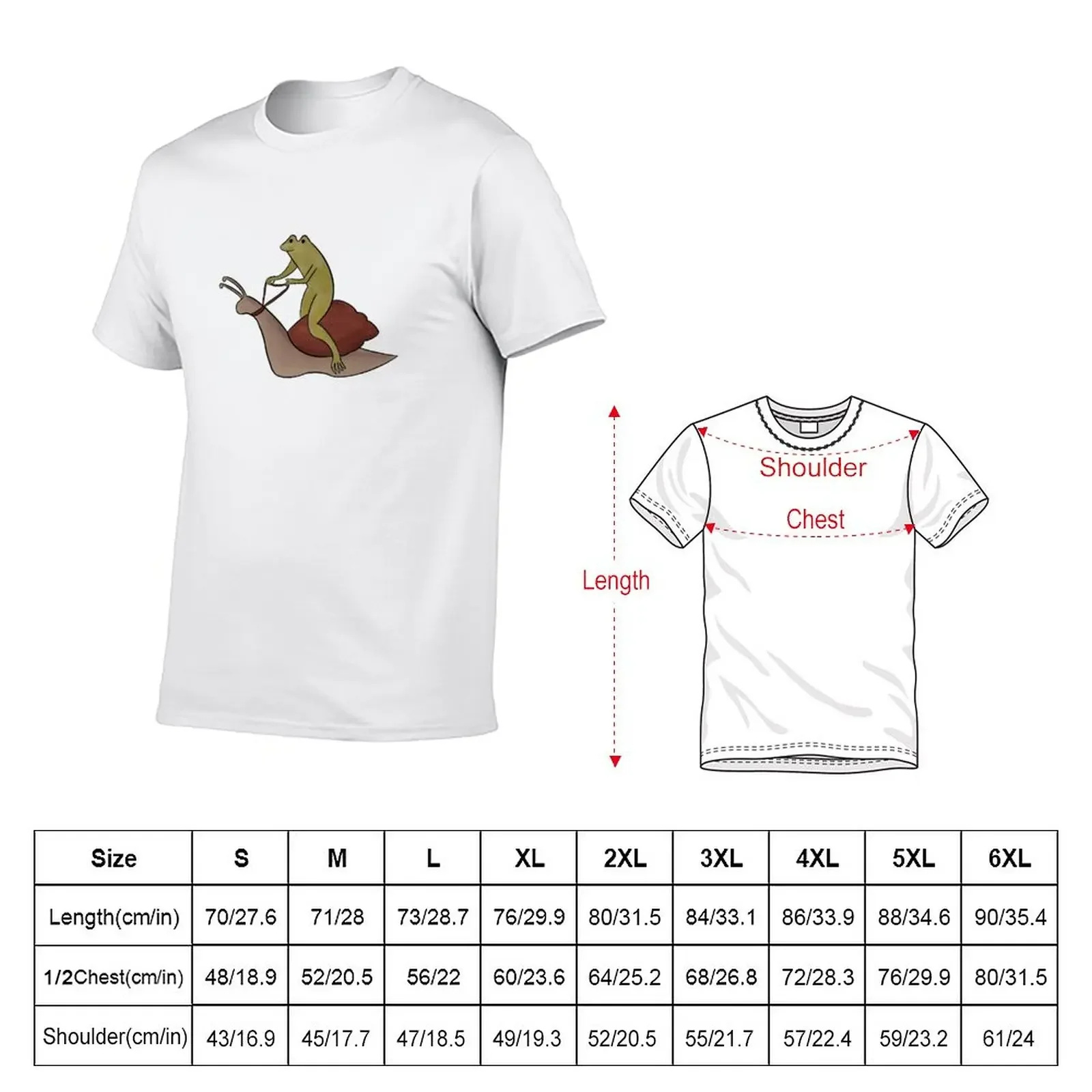 New Frog Riding Snail T-Shirt T-shir for a boy funny  shirs new ediion  shir anime mens graphic -shirs pack