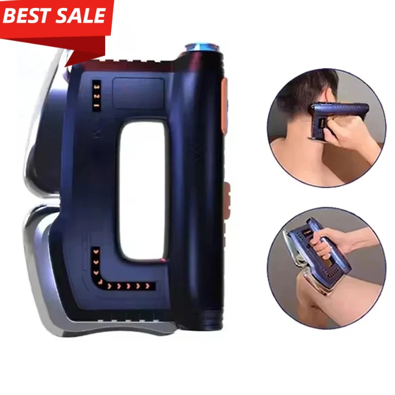 Professional Heated Gua Sha Massager Instrument with EMS Red Light Therapy for Muscle Soreness Tension and Inflammation Relief