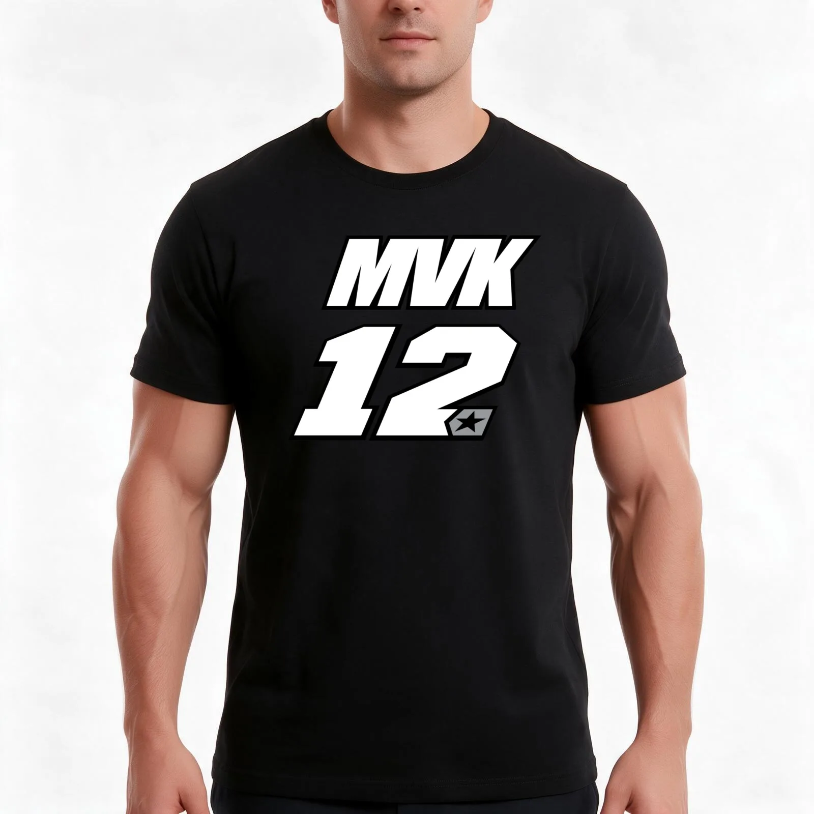 Maverick Vi?ales MVK 12 T-Shirt, Summer Casual Cotton Tee, Oversized Streetwear Tops, Vintage Graphic Print, Unisex Men Women