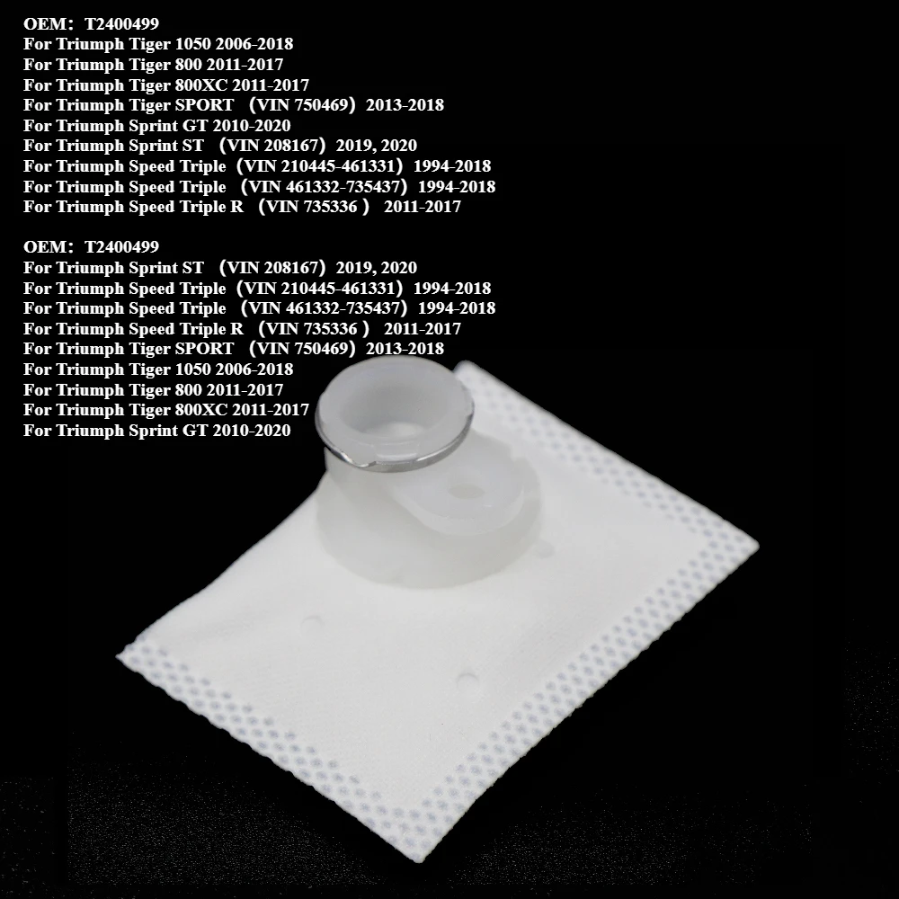 Fuel Strainer Fuel Pump Filter For Triumph Daytona 675 Tiger XC XR 800 1050 Explorer Speed Triple 675 Yamaha R1 R6 FZ6 FJR1300