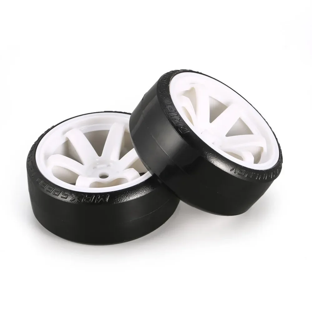 4 SZTUK 60mm 1/10 RC Drift Car Wheel Tire Set Hard Plastic Hub Rim Tire dla Kyosho MST Yokomo 3Racing HSP Tamiya DS5 Wltoys USUKANI