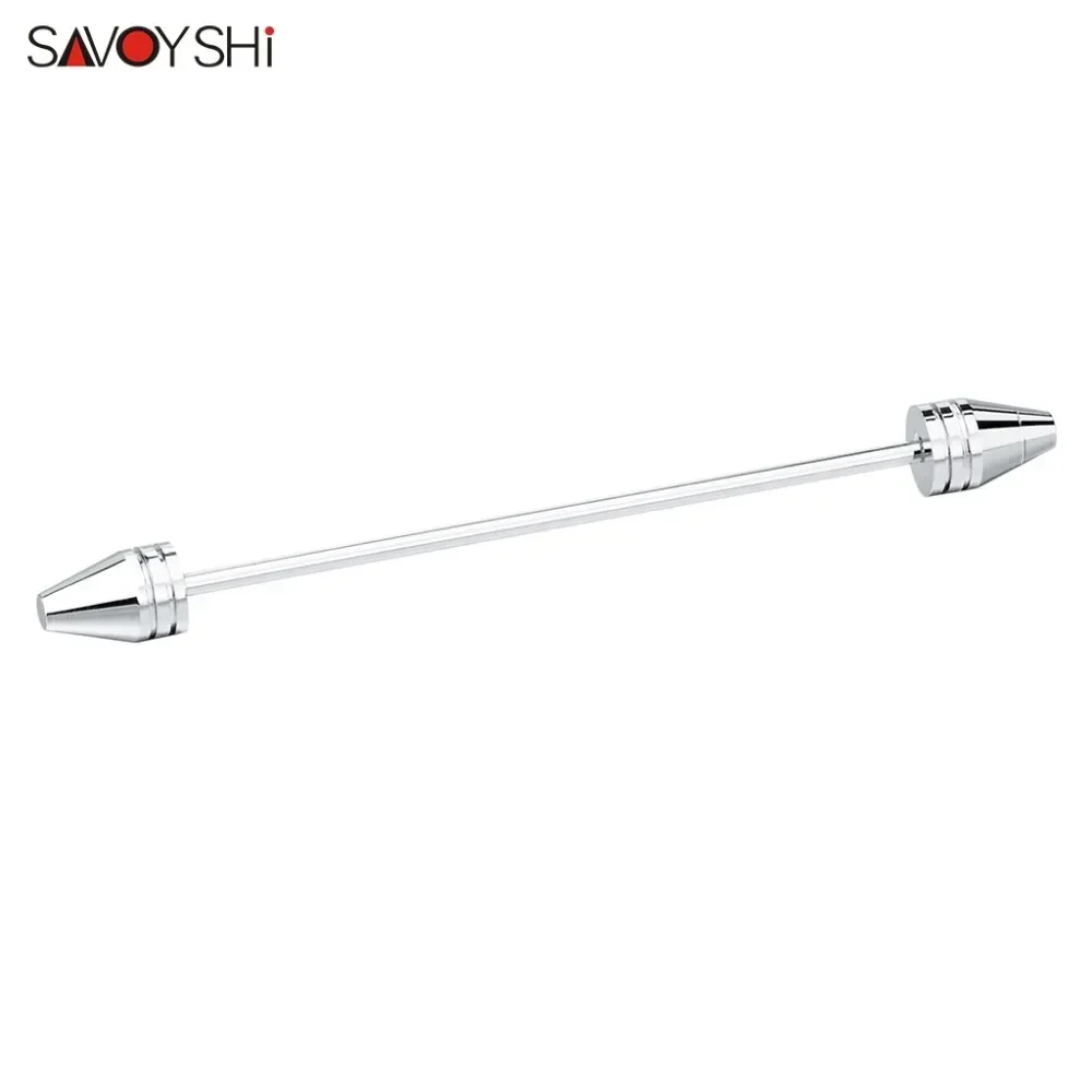 SAVOYSHI French Shirt Mens Collar Pin Metal Brooch Square Bar Clasp Clip Barbell Lapel Stick for Men Fashion Jewelry Accessories