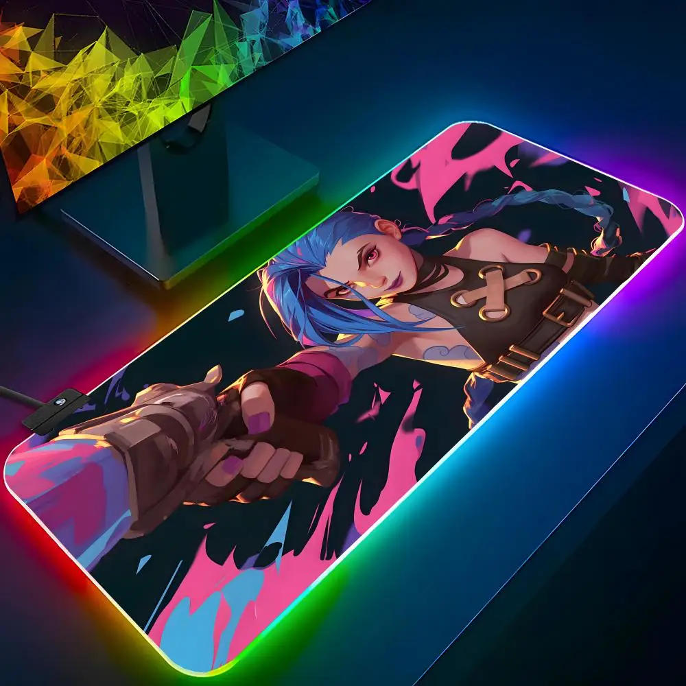 

Cool J-Jinxs Mouse Pad RGB Backlit Mouse Pad Laptop Mouse Pad Laptop Gamer Computer Desk Gaming Accessories