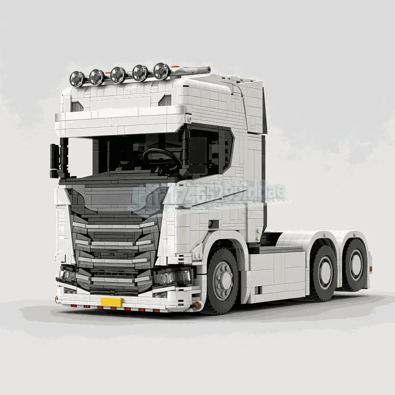 2924PCS Scania 770s 6x2 Truck Tractor 2.0 Model MOC Building Blocks DIY Creative Assembly Puzzle Educational Toy Gifts Display