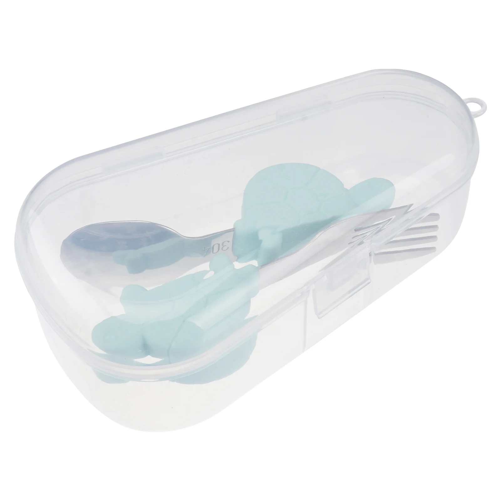 

2pcs Baby Cutlery Cartoon Training Tableware Stainless Steel Spoons Forks Durable Silicone Non-Slip Handle Toddler Infant