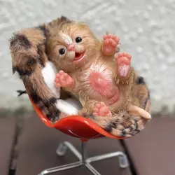 15CM Mini Silicone Cat Reborn Dolls Painted Realistic Full Body Soft Silicone Reborn Dolls For Kid's Christmas Gift Bebê Reborn