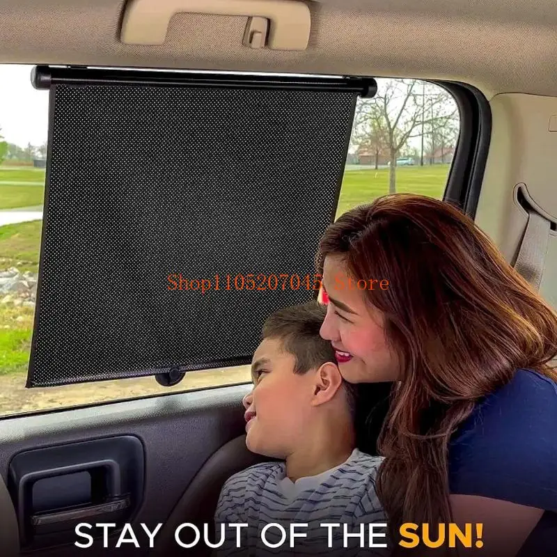 37cd Pack of 2 Car Window Roller Shades Effectively Block Rays and Harsh Sunlight