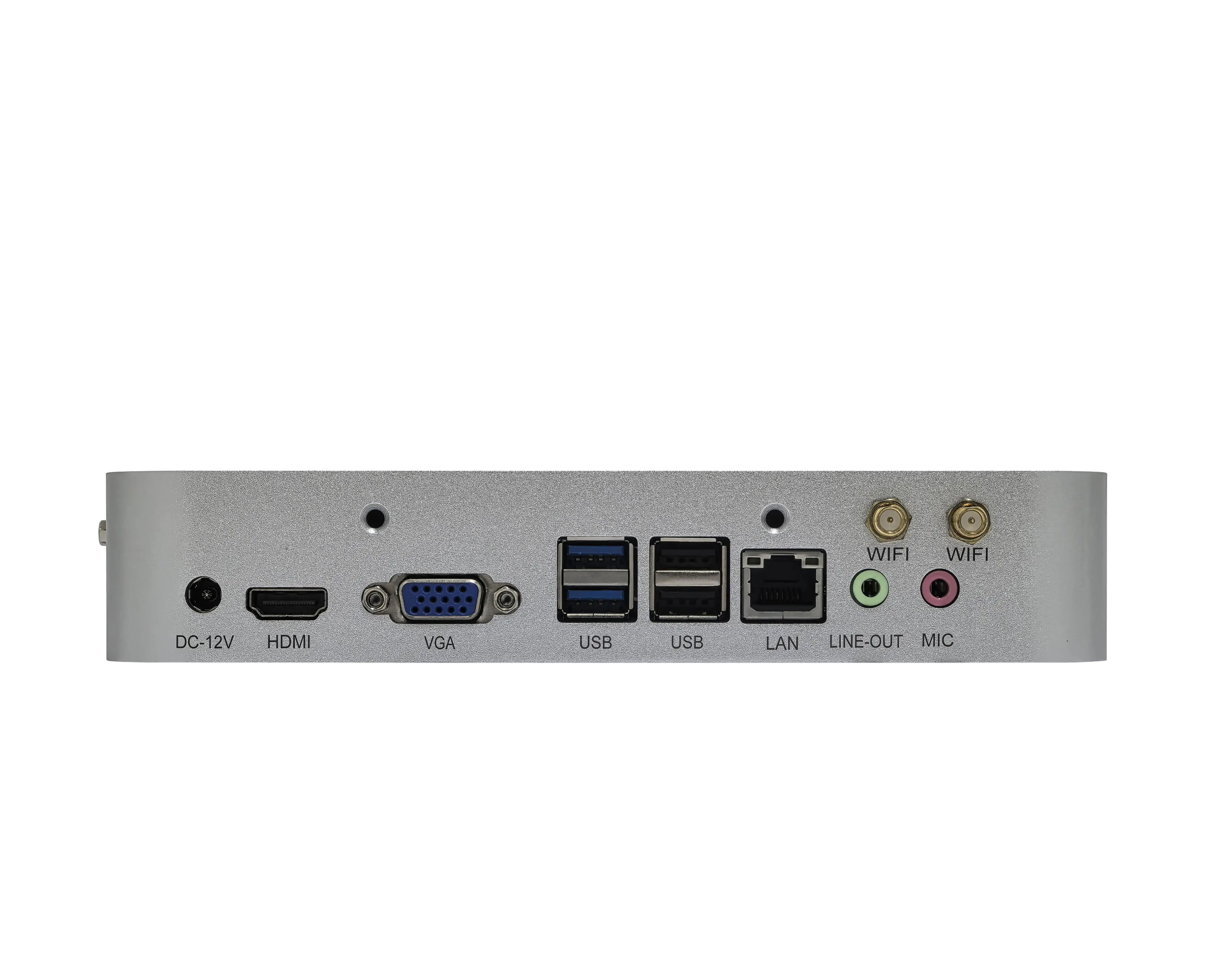 HD4001-M612F Mini PC Celeron J6412 CPU Single DDR4 Max 16G Memory M.2 SATA Dual Drive 4K 60Hz Display 12V Power