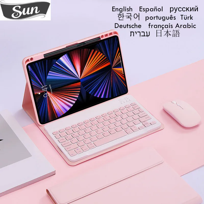 

For Huawei MatePad 11 5 Keyboard Teclado Russian Spanish Arabic Keyboard Cover For Huawei MatePad 11.5 2023 Case Pencil Holder