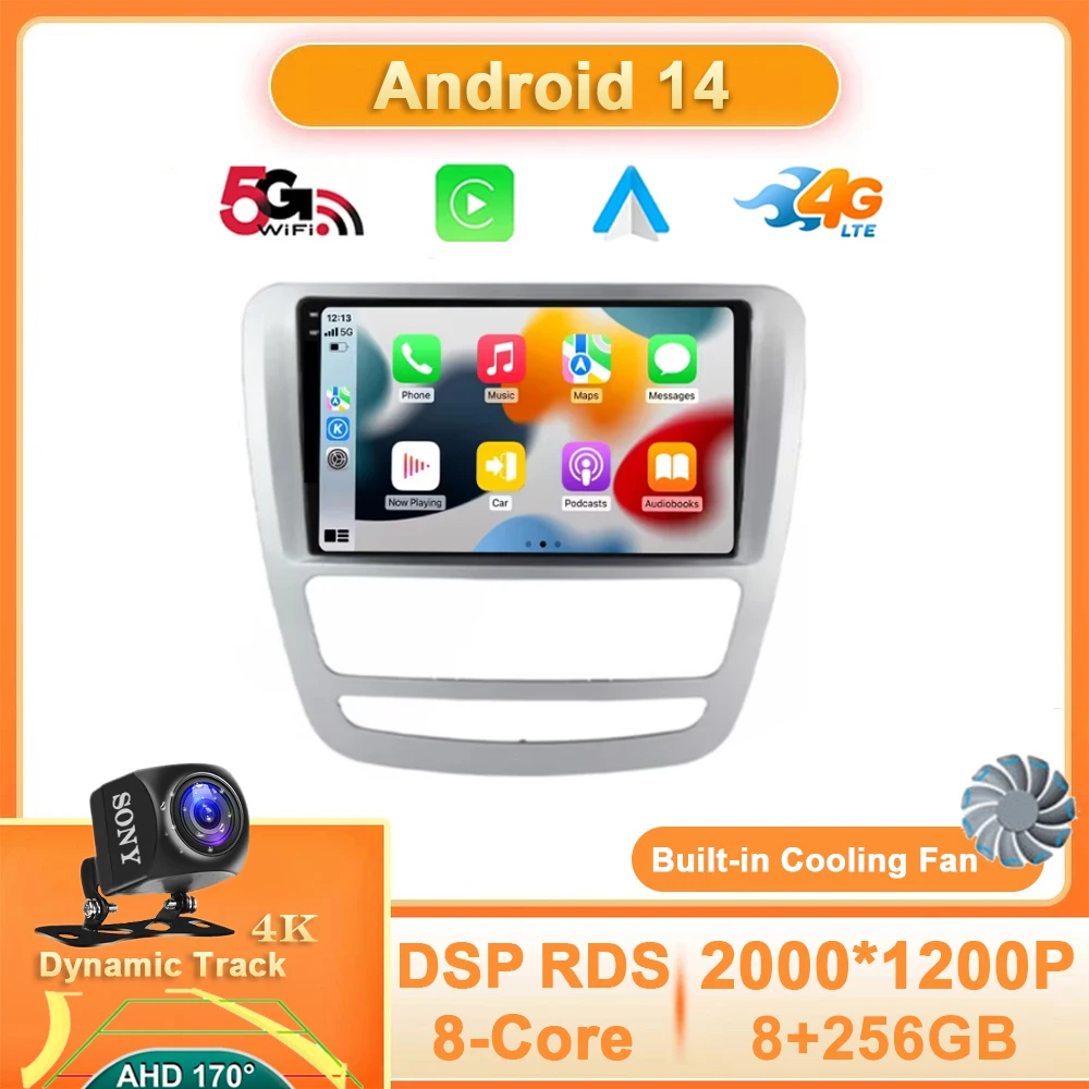 Android 14 für jac t6 t8 2015-2018 autoradio navigation gps multimedia stereo video player 4g wifi carplay auto 360 kamera bt