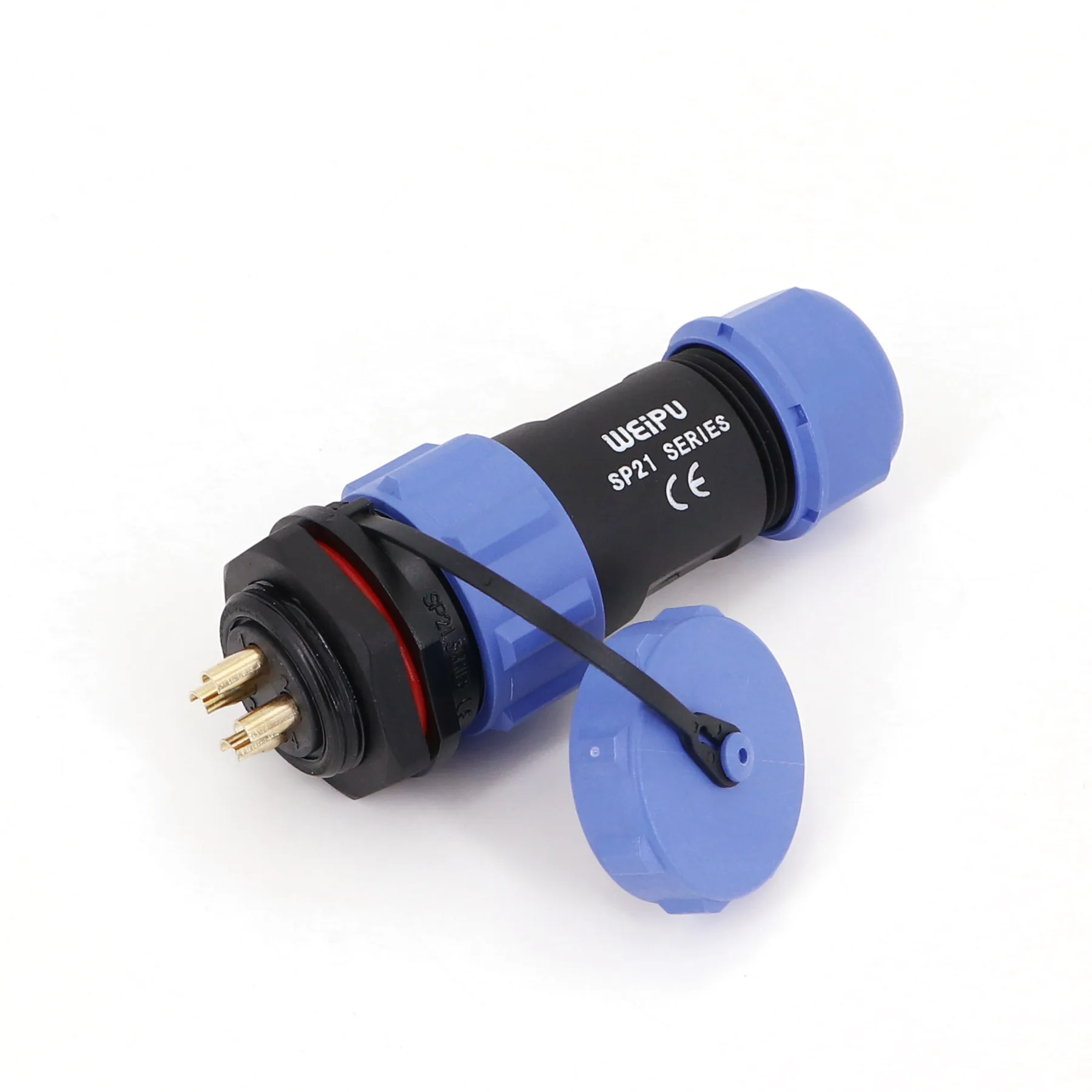 Weipu SP21 Chassis Panel Mount Waterproof IP68 Circular Aviation Plug Cable Connector