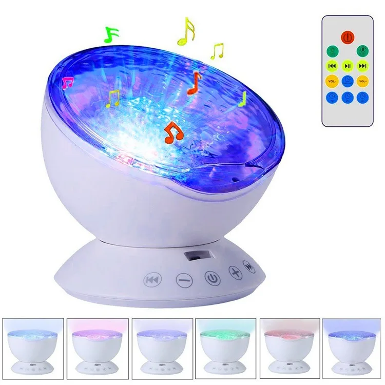 Ozean Welle Projektor Led Nachtlicht Mit Musik Player Fernbedienung Bunte Cosmos Stern Luminaria Für Kind Romantische Hypnose