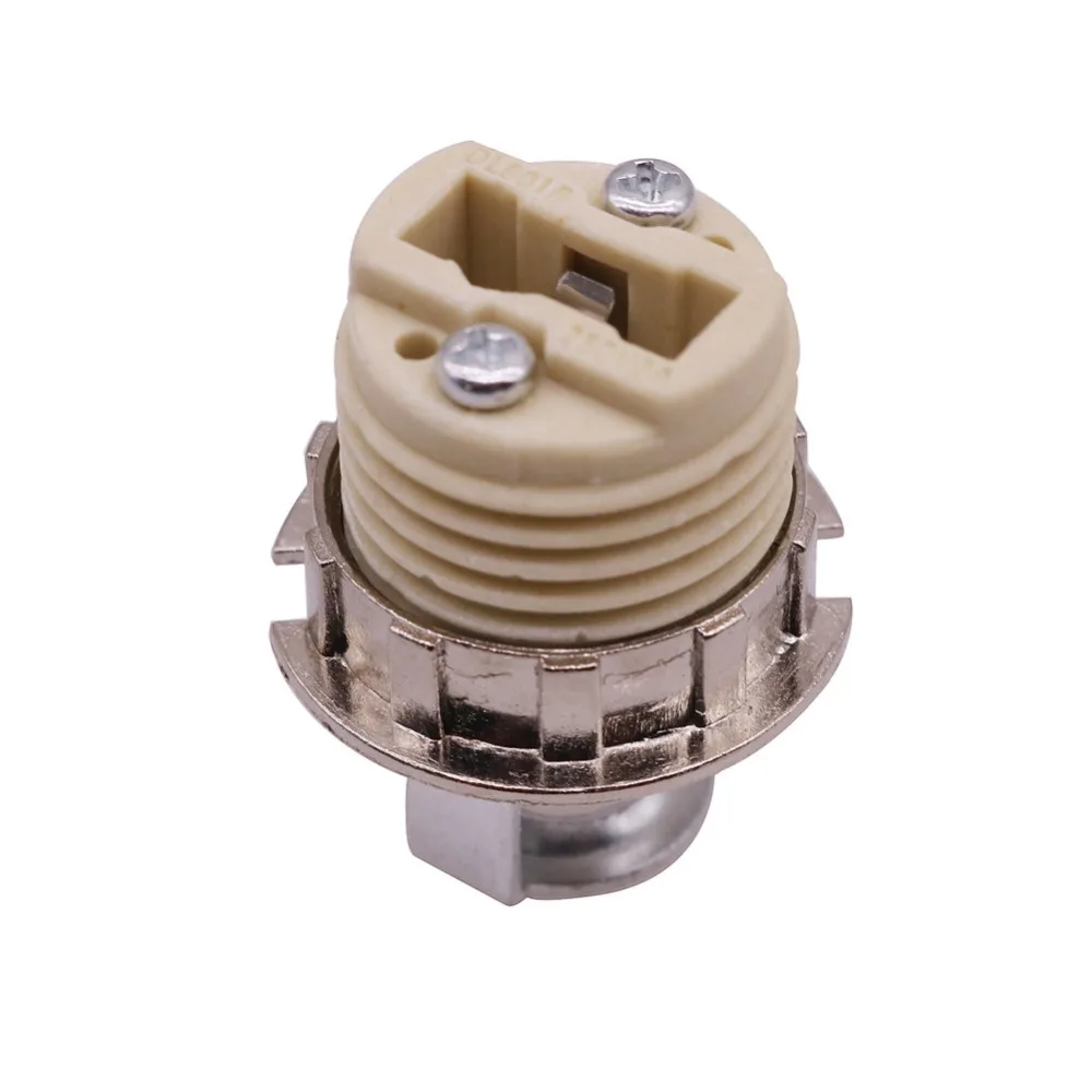 G9 cartridge ring ,G9 lamp cap full tooth ceramic M10 tooth, metal outer ring, tooth height 10mm, plug-in lamp cap