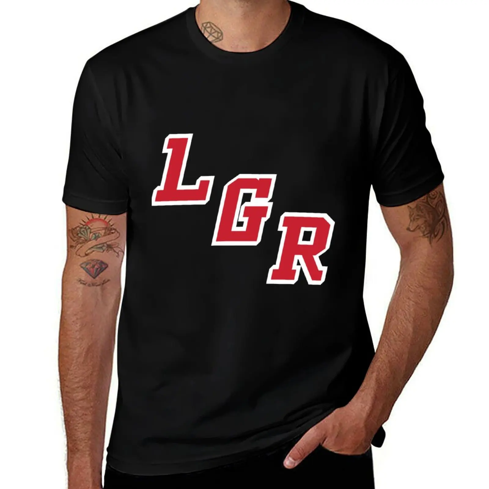 

LGR - Blue T-Shirt plus sizes custom shirt vintage men clothes