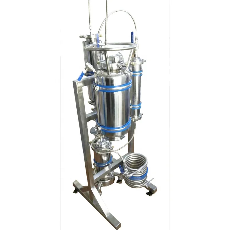 Hot Sale 1LB Closed Loop Extractor Mounted on Rack with Recycling Tank and Removable Jacketed Splash Disc