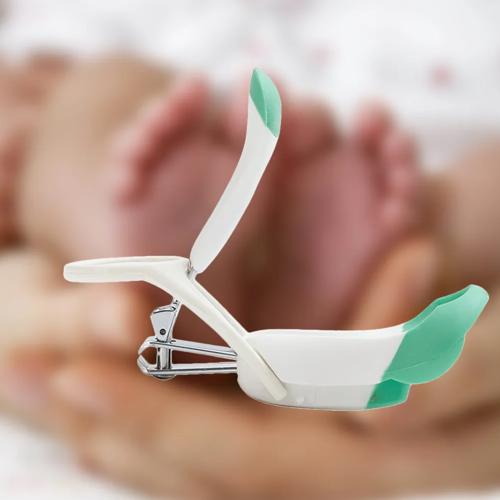 Safe Baby Nail Clipper for Infants Newborn to 12 Months Steady Grip Ergonomic Design with Fold-Away 2X Magnifier Plastic Body