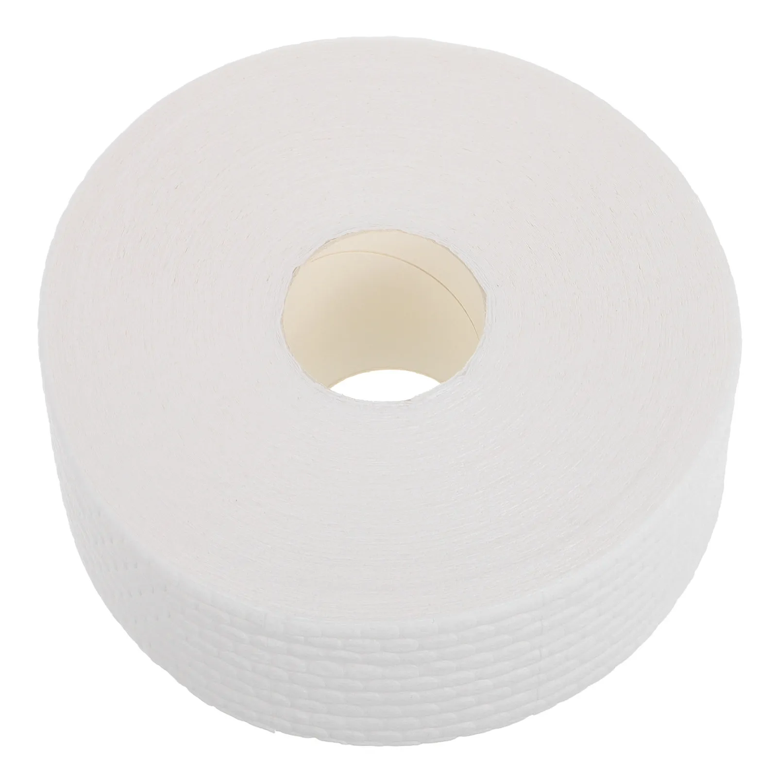 1 Roll White Pattern Nail Cotton Rounds Soft Non Lint Absorbent Foldable for Nail Polish Removal Manicure Prep Pads view 2