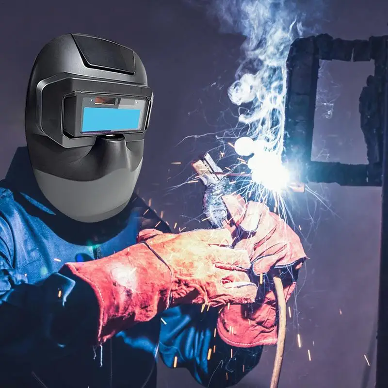 Welder Face Shield Auto Darkening Anti-Glare Face Cover Welding Face Protector Face Protective Shield For Grinding Plasma