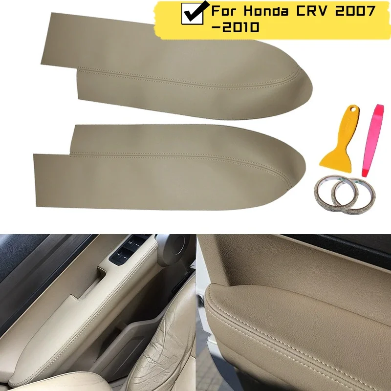 

2 двери Автомобильный черный чехол на подлокотник из микрофибры для Honda CRV 2007 2018 2019 2010 Крышка панели подлокотника двери Отделка нескольких цветов