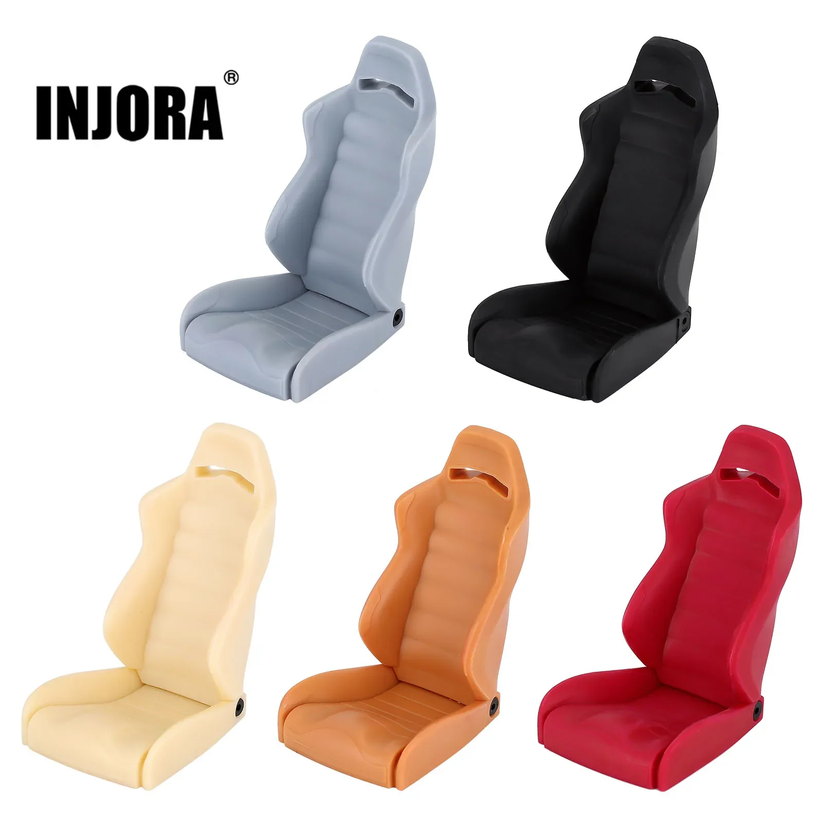 INJORA Plastic Rock Buggy Driver Seat for 1:10 RC Crawler Car Axial SCX10 Wraith AX90018 AXI90074 RR10