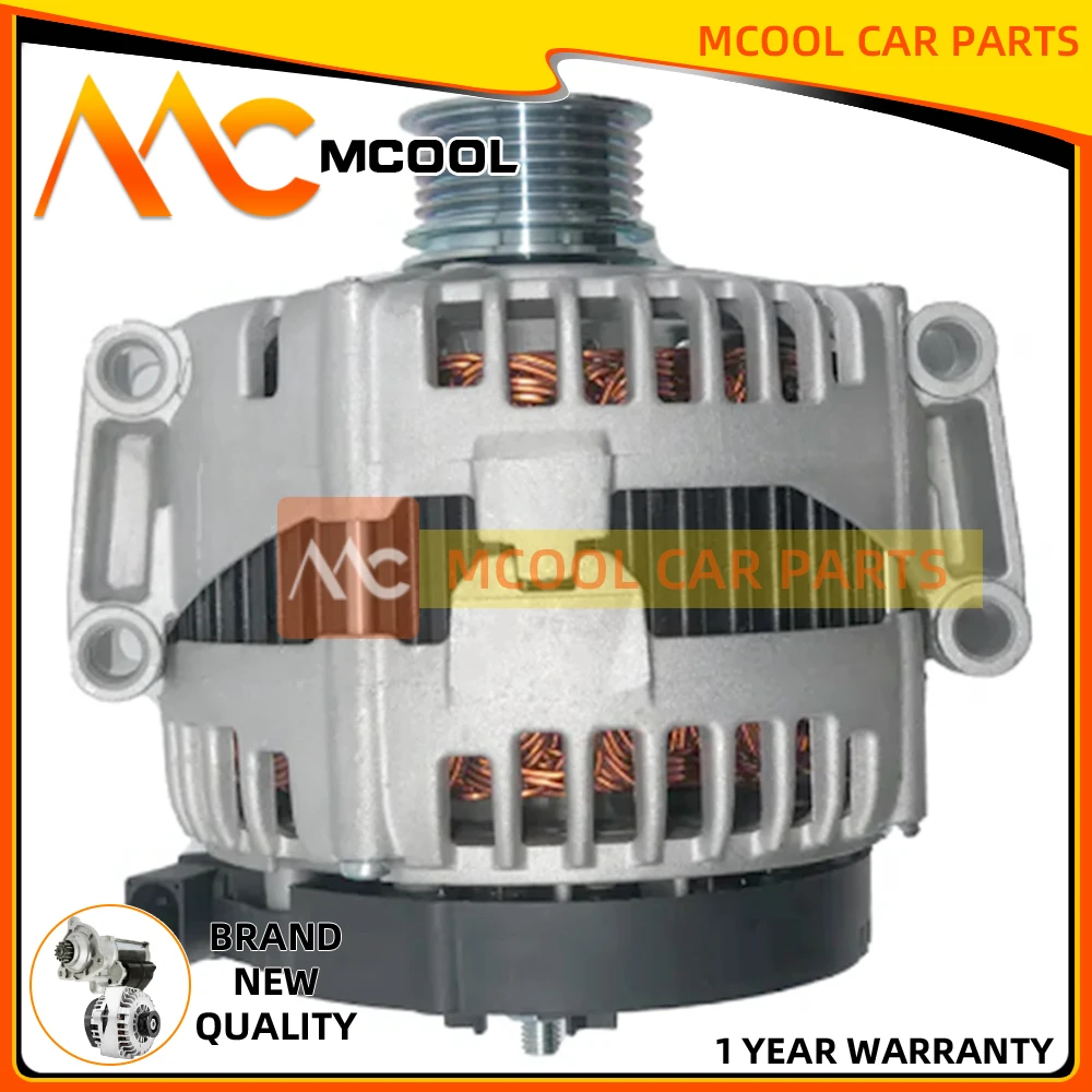 230 A 12V CW 7-Groove Alternator for Mercedes-Benz S450 S550 10-11 V8 4.7L 5.5L 0009060200 A0009060200 0121813023 0121813123