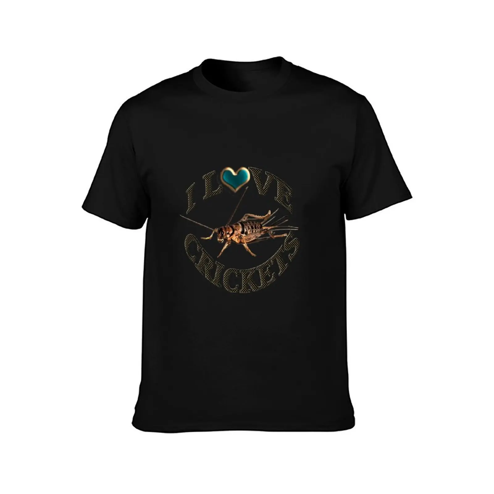 I LOVE CRICKETS PICTURE-PILLOW-TOTE BAG- DRAWSTRING BAGS,CARDS,BOOKS,TEE SHIRTS ECT, T-Shirt