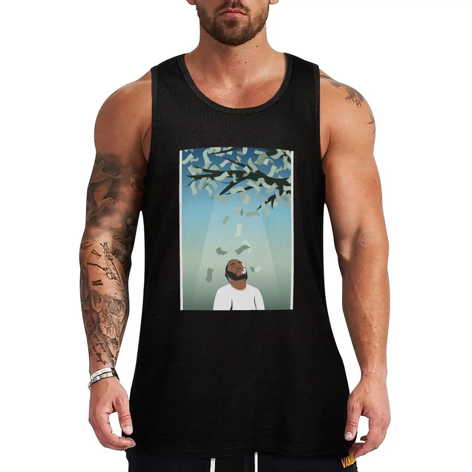 Kendrick Lamar - Money Trees Poster Tank Top fitness clothing for men Body man man vest Vest for boy