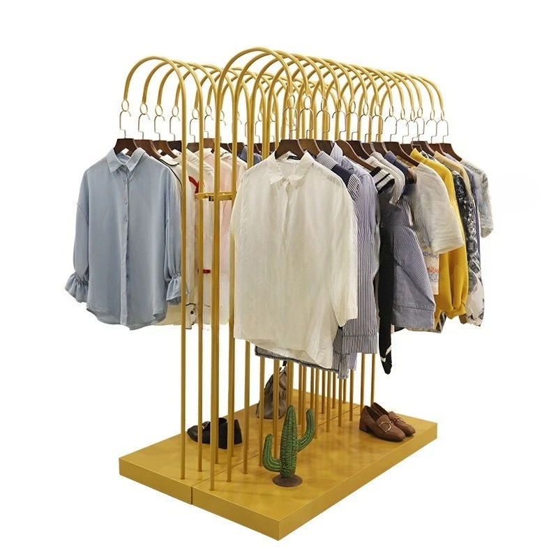 

Stainless Steel Industrial Pipe Hangers Retail Clothing Store Furniture Modern Design Metal Clothing Display Racks