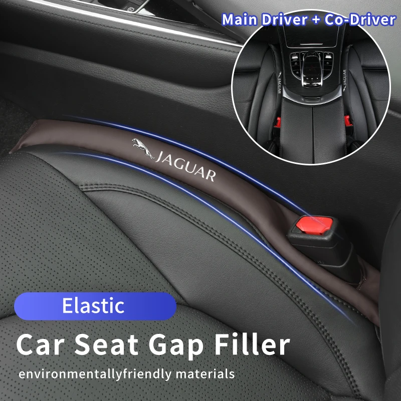 Car Seat Gap Filler Padding Leather Side Seam Plug For Jaguar XF XJ XFR XKR S-Type F-Type X-Type F-Pace I-Pace E-Pace XJR XE