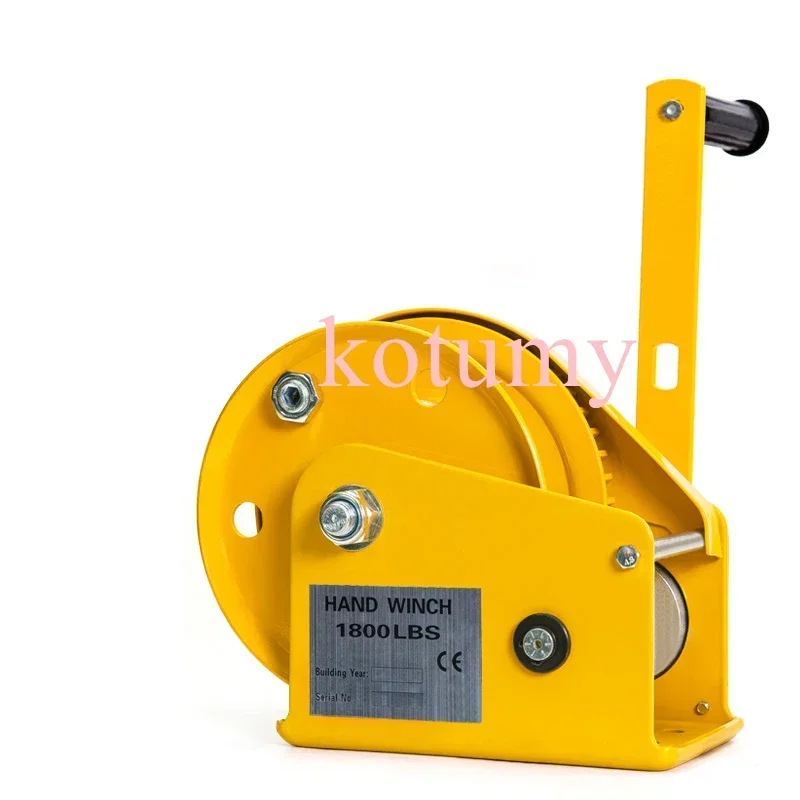 1800LB Two-way Self-locking Small Hand Windlass with Automatic Brake Manual Winch Tractor