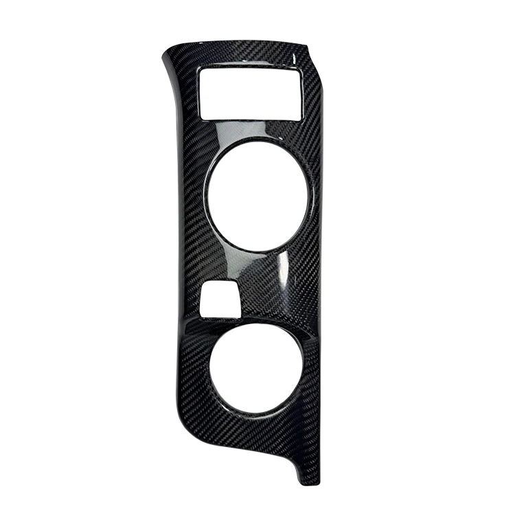 For Nissan 400Z True Carbon Fiber Car Interior Accessories Central Control Cup Holder Decorative protection Panel