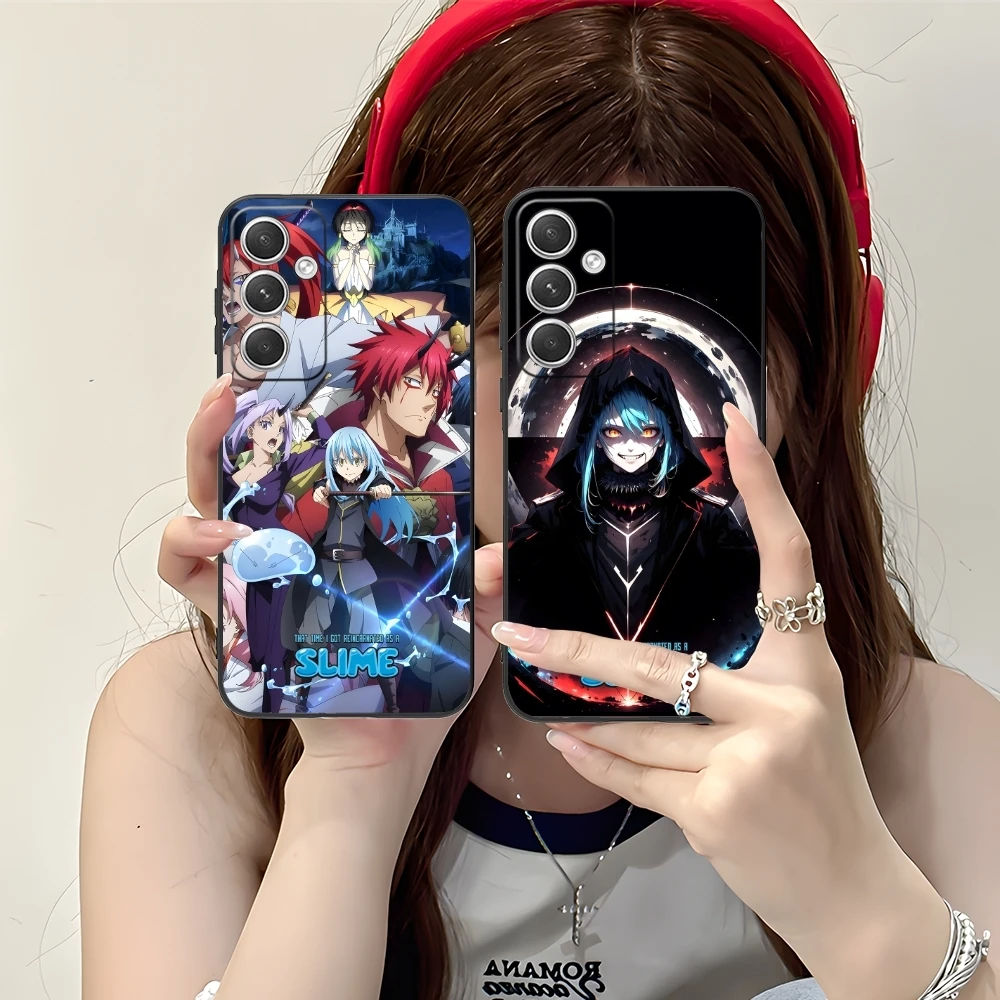 Slime Tensura Rimuru Mobile Phone Case for Samsung M55 35 15 54 34 14 33 23 13 42 32 22 F55 23 12 5G Black Phone Cover Shell