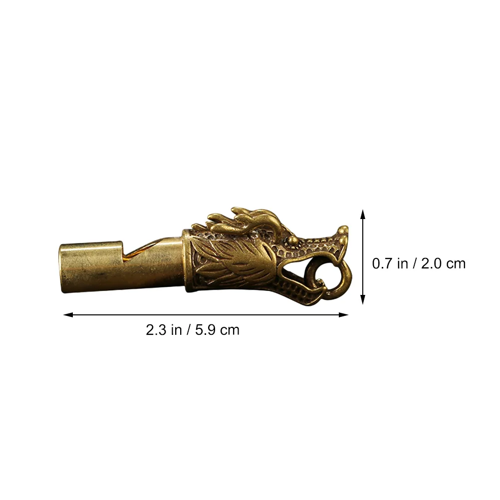 2 Pcs Kids Toy Faucet Whistle Outdoor Accessory Dragon Head Sports Survival Camping Portable Metal Men and Women