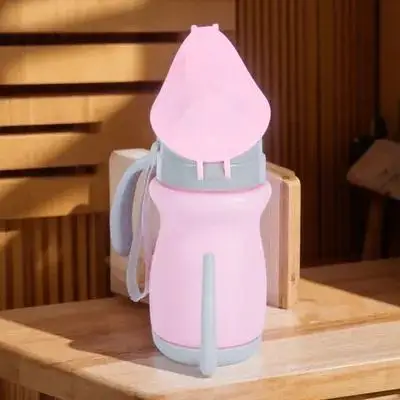 

Portable Urinal Bottle Kids Travel Pink ABS Car Potty Lightweight Small Size Easy Portable Premium Material Sturdy Durable Long
