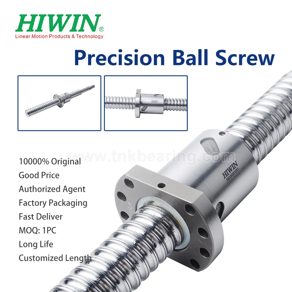 تايوان HIWIN أجزاء آلات البناء الكرة المسمار دليل خطي CNC عدة 2500 مللي متر ارتفاع تحميل الجوز SFU 2005 1500 مللي متر الموضوع Ballscrew
