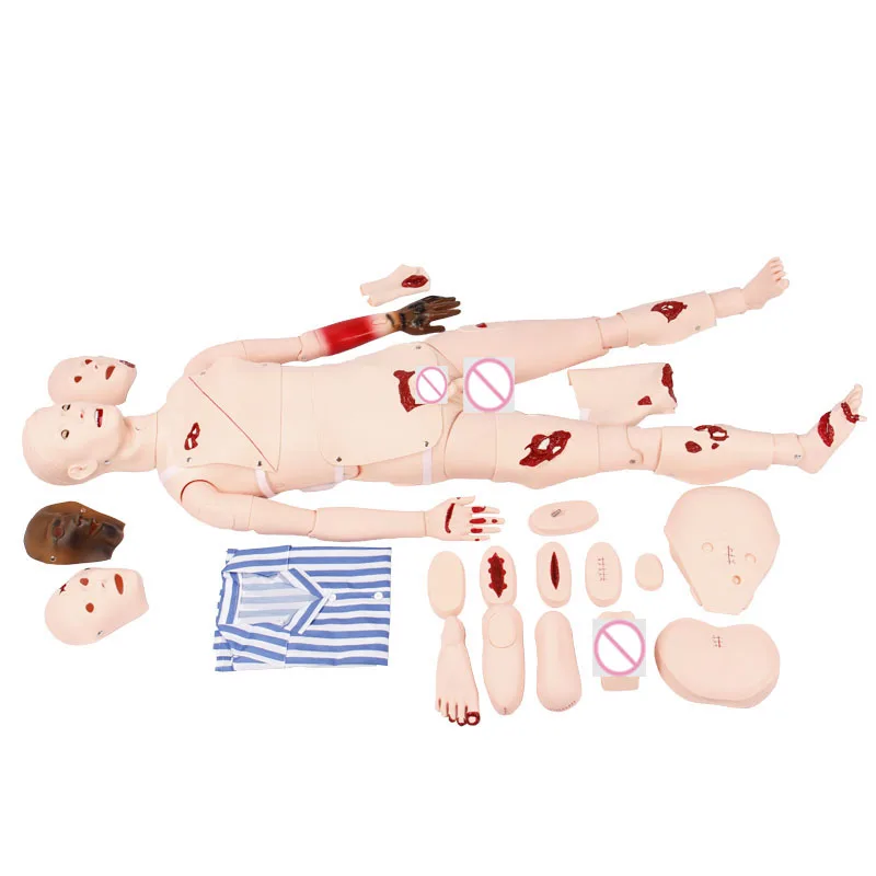 MultiFunctional Trauma Care Manikin Nursing Training Manikin Model Patient Care Simulator Medical Nurse Training Dummy