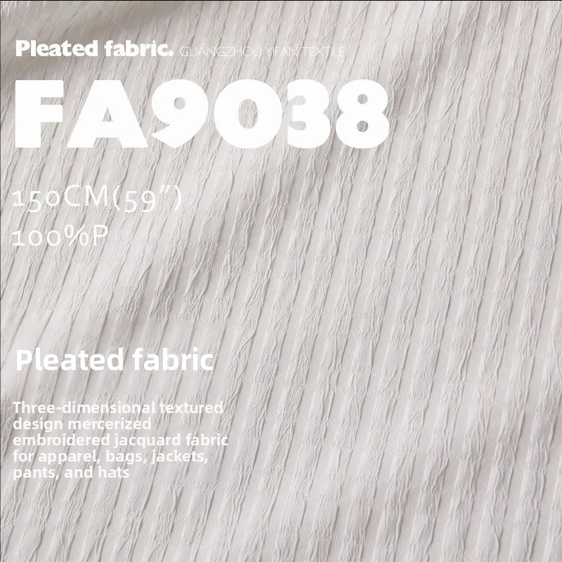 Multi Color Irregular Stripe Pleated Crinkle Fabric for Garment Bag Handbag Jacket Pants Hat Dressmaking Diy Sewing Material