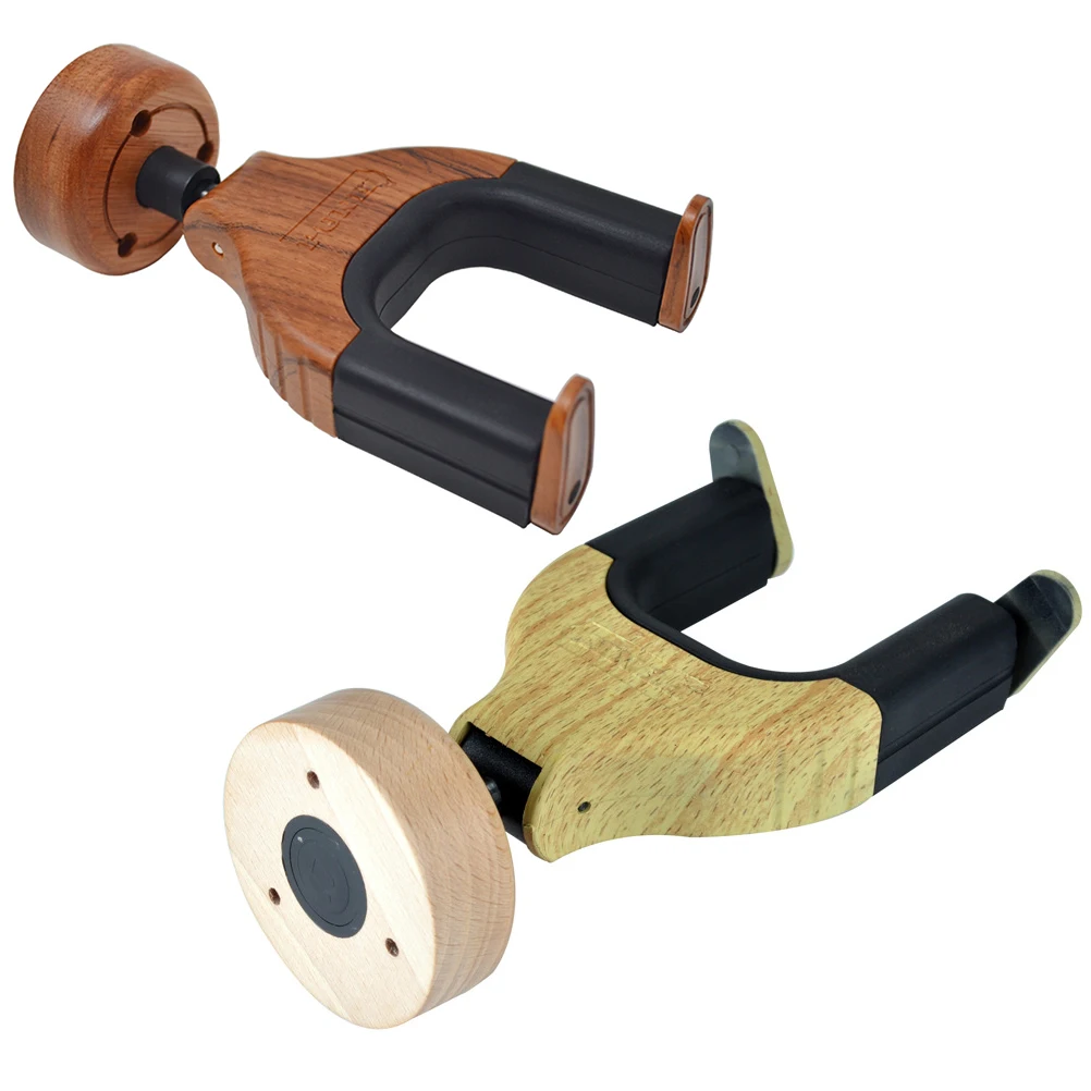 

2 Pcs Wall Mount Guitar Hanger Solid Wood Hook Hangers for Hand Wall-mounted Wooden