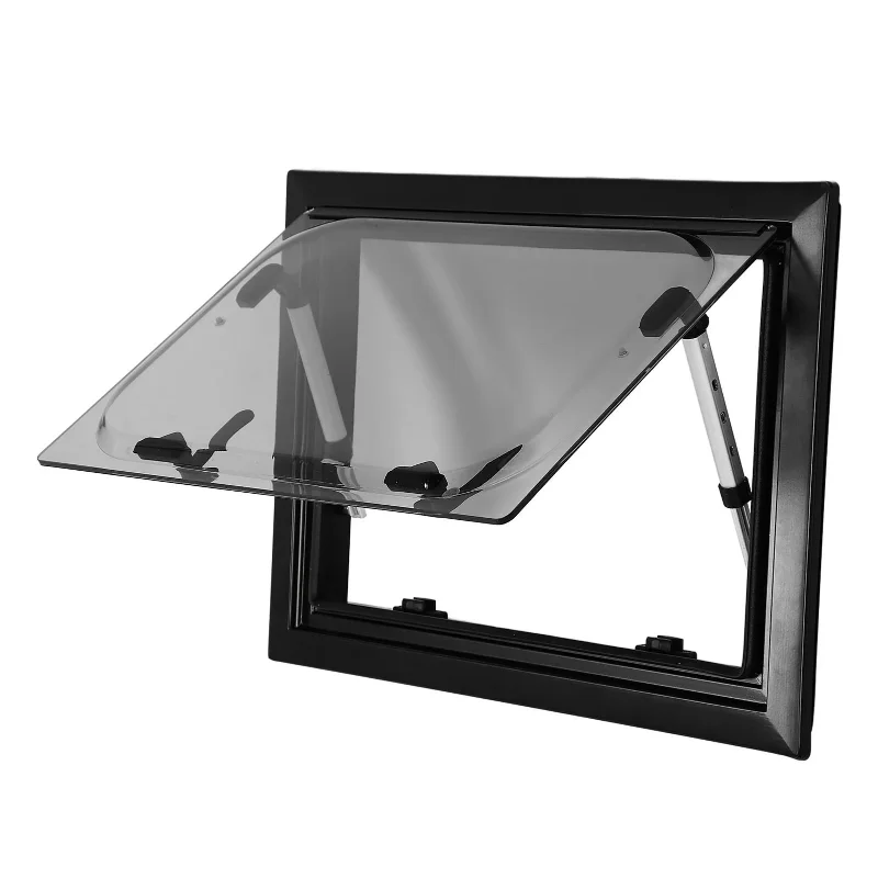 

RV Window RV Window with Screen Sunshade Double UV Right Angle Sliding Window for Camping Trailer