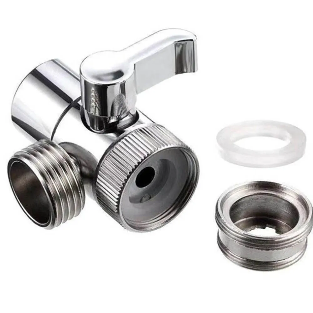 

Adapter Faucet Valve Diverter Faucet Diverter Kitchen Sink Splitter Water Tap Connector Diverter Valve Faucet Adapter New Silver