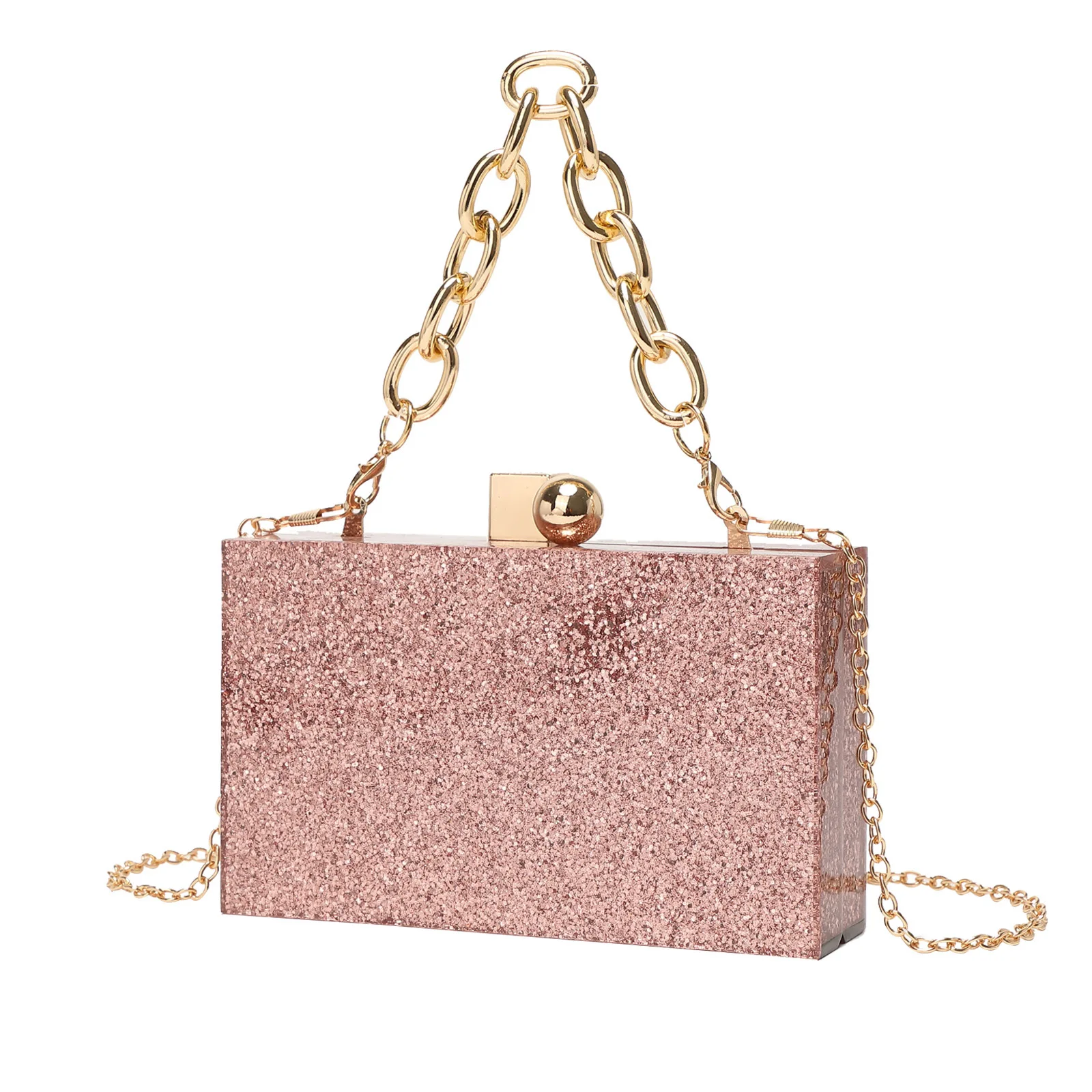 

Акриловый портативный женский клатч через плечо для свадебного банкета