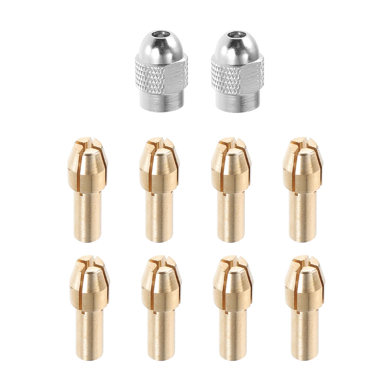 

1Set Brass Collet Set Electric Grinding Drill Fine Workmanship Practical Efficiency Home Hardware Hobby Brass Collet