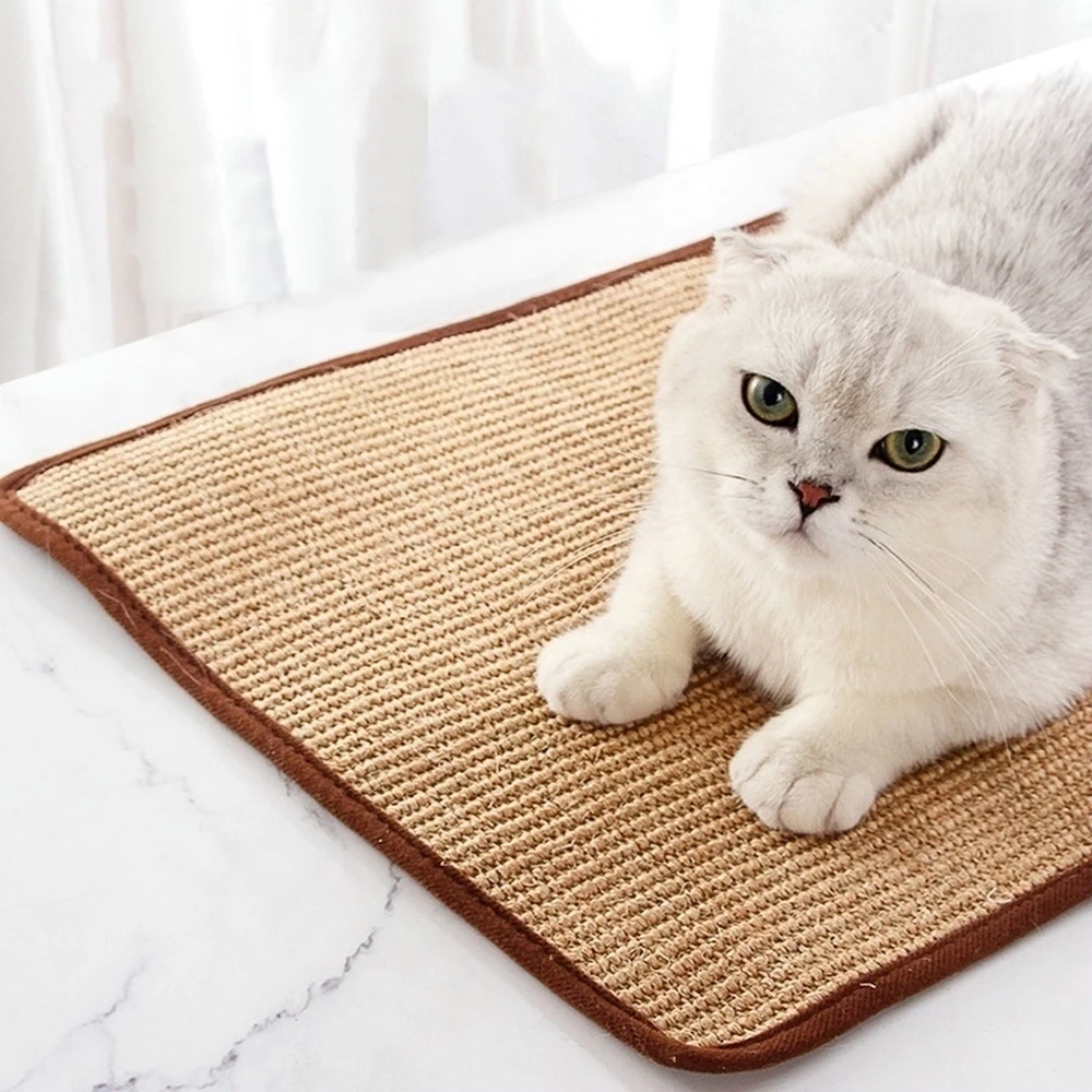 Sisal Cat Scratcher Board For Sharpening Nails Furniture Protector Kitten Toy Chair Table Sofa Mats - Pet Supplies
