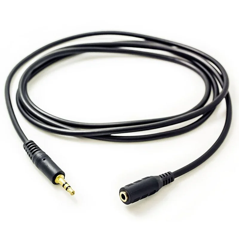 5pcs 1.5 Meter Audio Extension Cable 3.5mm Jack Male To Female AV Cable Audio Extender Cord for Computer Mobile Phones Amplifier