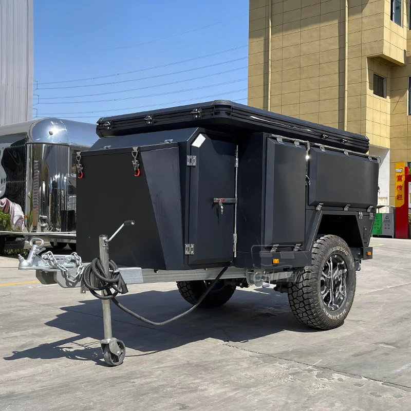 High Quality 2-4 Person Triangle Aluminum Clamshell Hard Shell Rooftop Tent For SUV Car Outdoor Camping