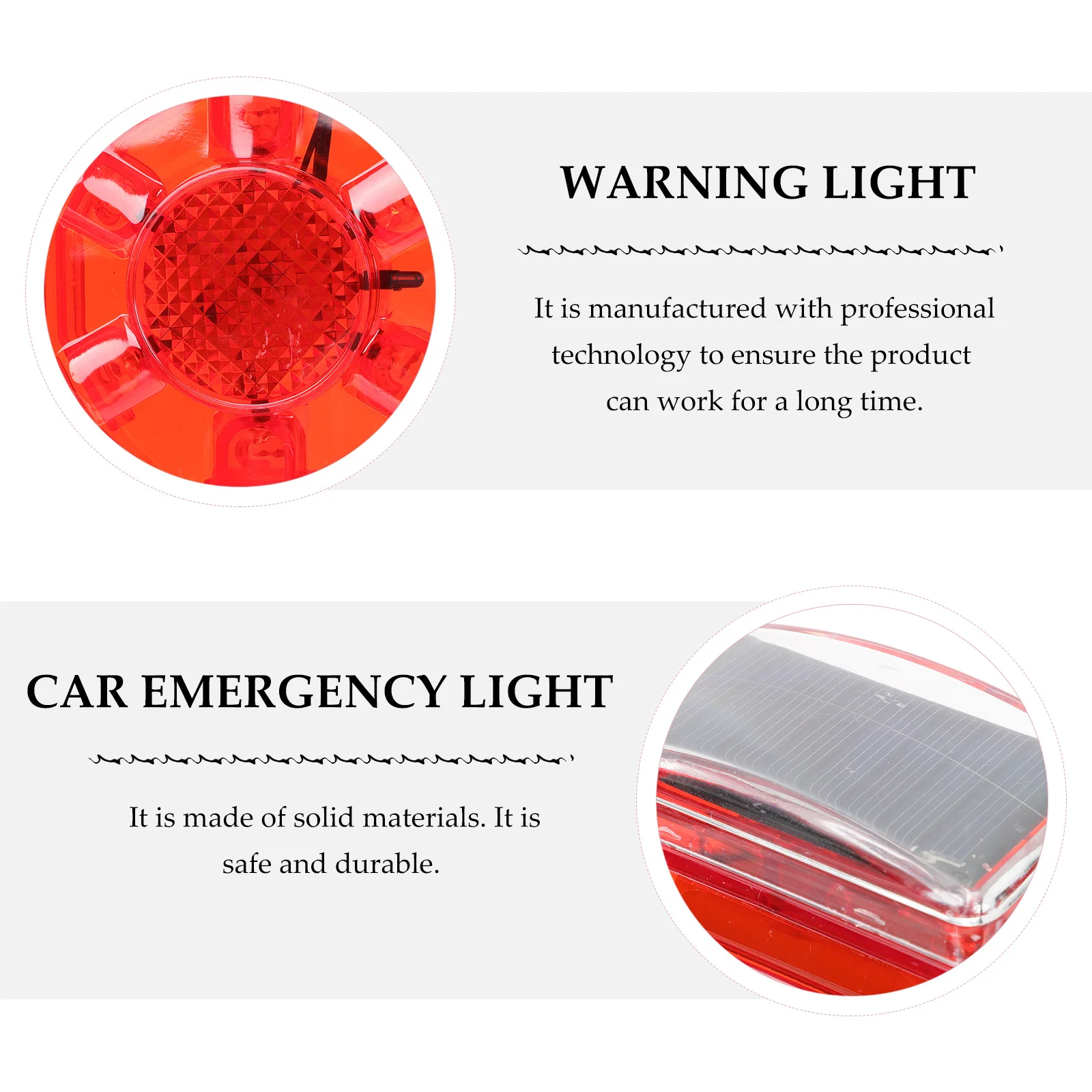 

Solar Powered Strobe Light High Brightness Emergency Warning Lamp For Car Truck Construction Vehicle Solar Beacon Flashing Light
